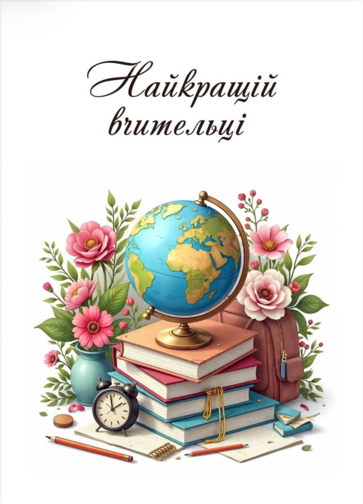 Листівка "Найкращій вчительці!"